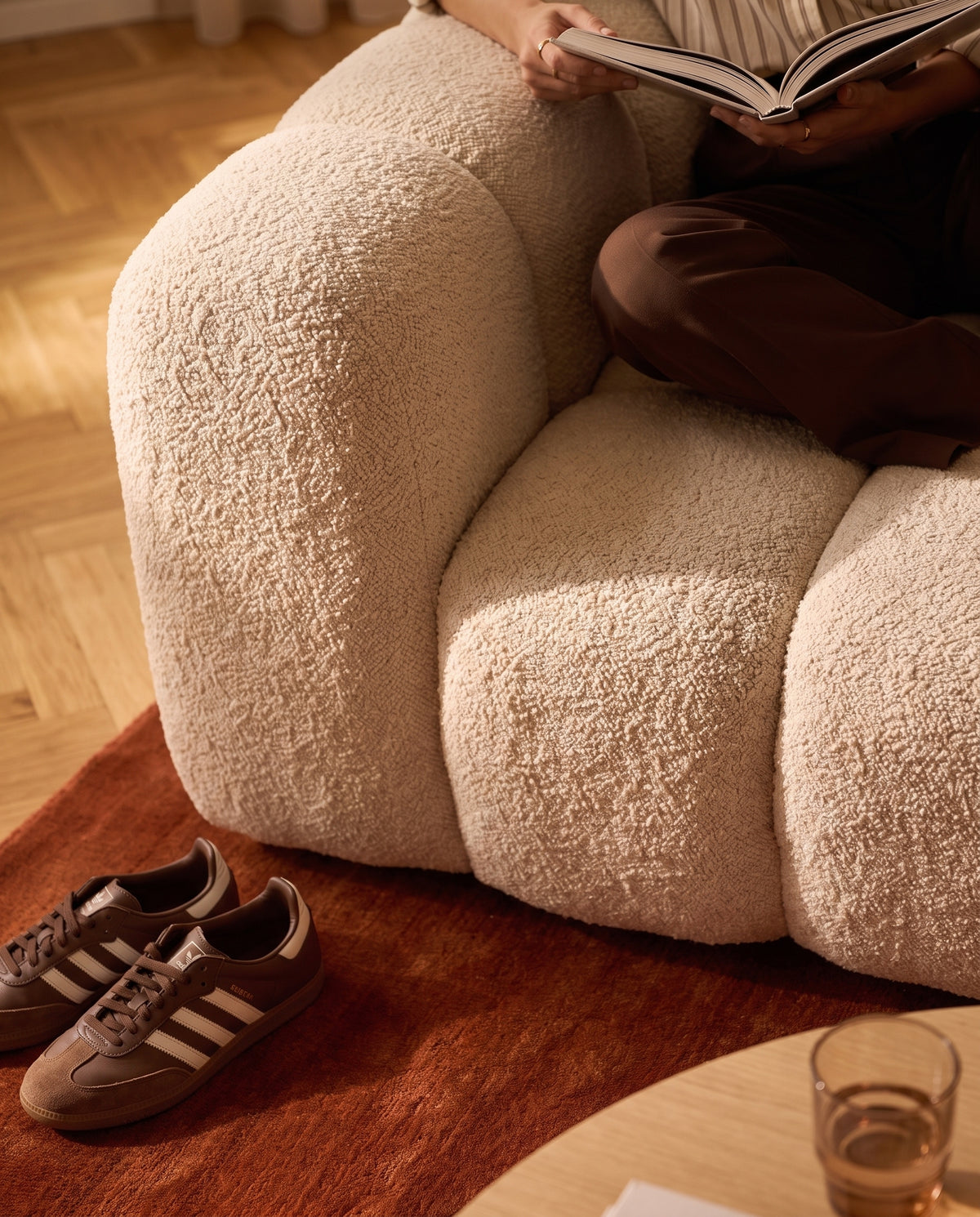 DUNE 2/3 PL - Bouclette beige